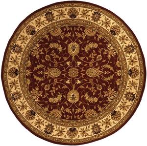 Ковер SAFAVIEH, 183 x 183 см, Traditions Collection Burgundy / Ivory TD602D ручной работы восточный премиум шерстяной