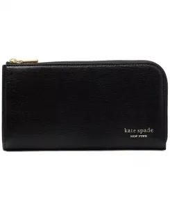 Девен Кожаный кошелек на молнии Saffiano Continental kate spade new york, черный