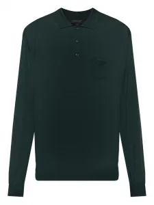 Поло с длинными рукавами Lacoste, зеленый