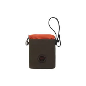 HERMES Дорожная сумка для собак из прорезиненной ткани с кожаными деталями Унисекс Хаки