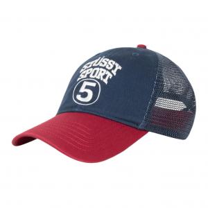 Stussy Хлопковая бейсболка унисекс разноцветная, Marine Blue