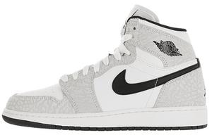 Кроссовки Jordan 1 Retro High Premium White Black GS