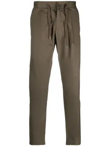 Прямые брюки с кулиской Herno, зеленый