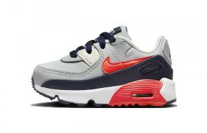 Кроссовки Nike Air Max 90, серый/черный/красный