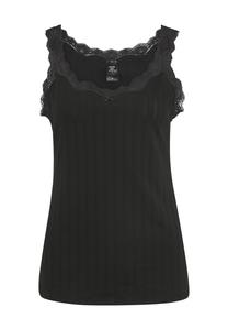 Женский кружевной топ в тонкую полоску Etude Toujours CALIDA, черный