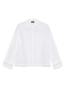 Рубашка с отделкой бисером Peserico, белый