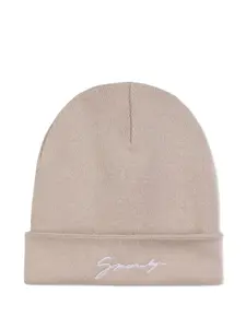 Шапка бини с вышитым логотипом Givenchy Kids, нейтральный
