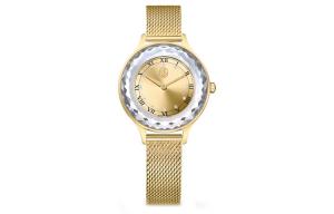 Swarovski Часы Wrist Watch Quartz Movement Stainless Steel Strap Gold Dial Women's 5649993, Gold Dial