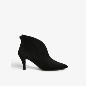 Ботильоны из замши с закругленным каблуком и закругленной щиколоткой Carvela Comfort, черный