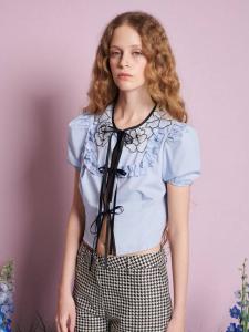 Блубелл топ с завязкой спереди Sister Jane, Blue