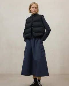 Миди-юбка со шнуровкой на талии и боковыми карманами Ecoalf, синий