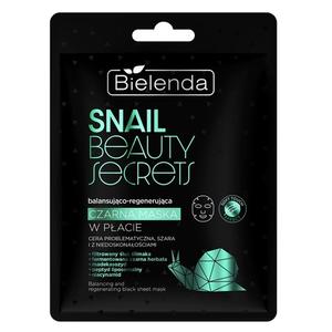 Балансирующая и восстанавливающая черная маска для лица Snail Beauty Secrets Bielenda