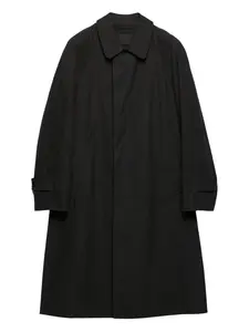 Однобортное пальто Prada, черный