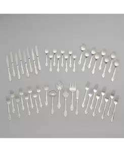 Набор столовых приборов Riverridge Rose из 46 предметов, на 8 персон Riverridge Home, silver