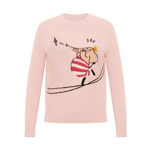 Вязаный свитер Deep Breath из 100% кашемира, розовый