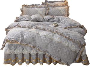 SIDUFHAOPKLL Комплект постельного белья из хлопка Gray