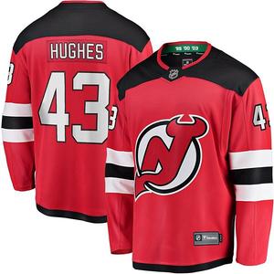 Футболка New Jersey Devils Home Breakaway Luke Hughes Unbranded
