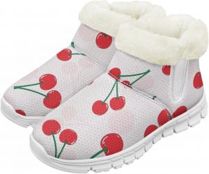 Pzuqiu Зимние сапоги для мальчиков и девочек с водонепроницаемой утепленной меховой подкладкой для малышей, детей и старших детей для холодной погоды и походов на улице, белая подошва