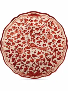 Тарелка peacock с ручной росписью, 27 см, Les-Ottomans, красный