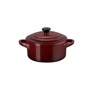 Керамическая кокотка Le Creuset с крышкой, 0.25 л, 10 см, коричневый