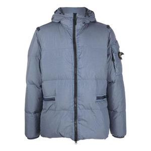 Куртка crinkle reps down jacket 'dark blue' Stone Island, синий