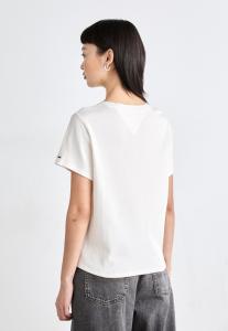 Футболка с принтом SLIM VARSITY TEE Tommy Jeans, белый