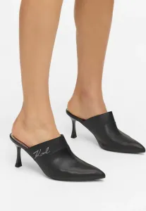 Мюли sienna на каблуке Karl Lagerfeld, Black Silver