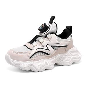 Детские противоскользящие низкие кеды TONYBEAR, бежевый/черный