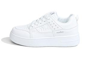RENBEN Женские белые противоскользящие и износостойкие дышащие низкие скейтерские кеды, цвет White
