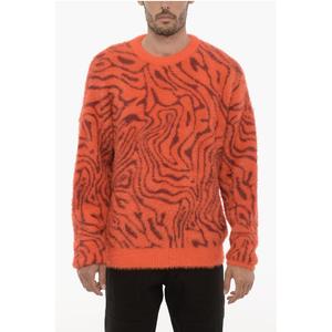Пушистый свитер с круглым вырезом Marcelo Burlon, Bicolor