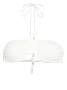 Топ бикини с перфорацией TWINSET, белый