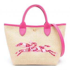 Сумка Le Pliage Canvas, Сумка-корзинка, Сумка через плечо, Кроссбоди, Клатч, Сумка из соломки Трампетс Женская Персиково-розовый LONGCHAMP