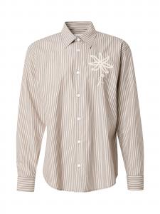 NN07 Рубашка на пуговицах Regular fit 'Quinsy' в коричневом цвете