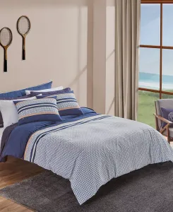 Комплект постельного белья с микрологотипом, 2 шт., двуспальный Lacoste Home, navy