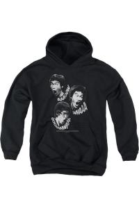 Брюс Ли Звуки Дракона Молодежная Толстовка с капюшоном Gildan, черный