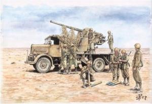 Autocanone 3 RO с зенитной пушкой 90/53, Italeri 7508