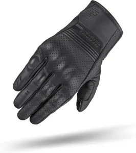 Мотоциклетные перчатки SHIMA BULLET, мужские, кожаные, короткие, летние, защитные, для использования с сенсорными экранами, городские, кожаные, вентилируемые, усиленные, перфорированные, легкие (мужские, черные, размер S), Men/black.