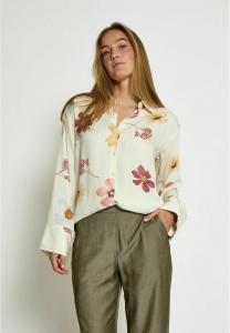 Блуза Desires Button-down blouse, P Tofu Print/White