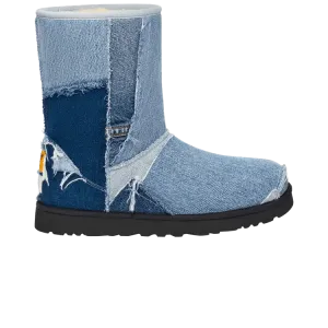 Мужские сапоги UGG Gallery Dept. x Classic Boot джинсовые комбинированные, синий