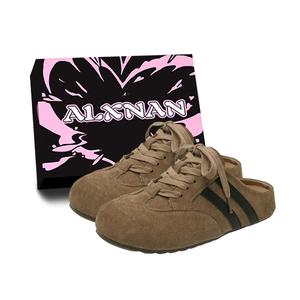 Alxnan Женские тапочки с закрытым носком устойчивые к запаху в подарочной упаковке каштанового цвета, цвет Chestnut color (gift box style)