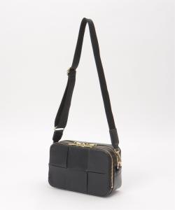 Плетеная квадратная сумка через плечо Ikka, цвет Black