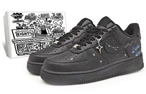 Кроссовки Air Force 1 для скейтбординга, унисекс, низкие, черный/белый/синий Nike