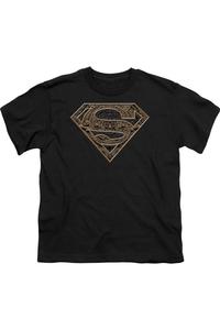 Футболка с коротким рукавом для детей "Superman Aztec Shield" Gildan, черный
