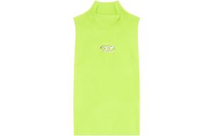 Футболка M-Onervax с логотипом и воротником стойкой DIESEL, зеленый