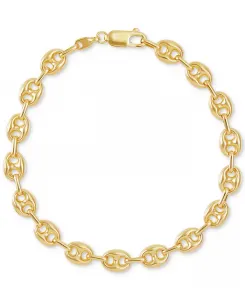 Легкий браслет-цепочка Mariner Link из 10-каратного золота Italian Gold