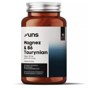 Uns, Magnesium&B6 Таурат 90 растительных капсул