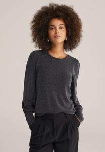 Топ WE Fashion Long sleeved top, Black