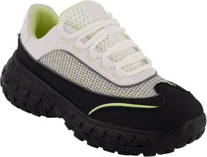 Мужские кроссовки DKNY с резиновой подошвой, круглым носком и шнуровкой, белый