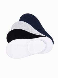 Носки до щиколотки Ombre U156, темно-синий/черный/белый