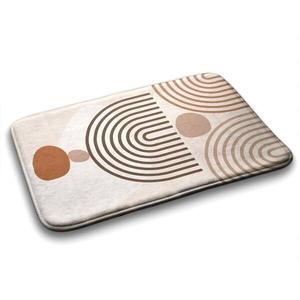 Коврик для ванной Tulup Geometrisches Muster, 90x1x90 см, бежевый